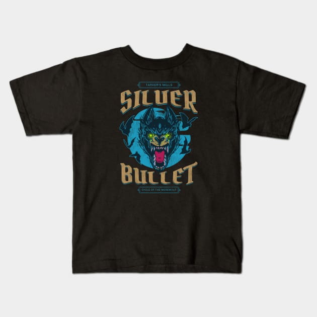 Silver Bullet - Tarker's Mills - Cycle of the Werewolf Kids T-Shirt by Contentarama